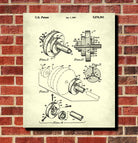 Weight Lifting Patent Print Poster Barbell Blueprint