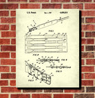 Weight Lifting Patent Print Poster Support Belt Blueprint