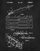 Weight Lifting Patent Print Poster Support Belt Blueprint
