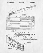 Weight Lifting Patent Print Poster Support Belt Blueprint