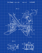 Gym Equipment Patent Poster Weights Room Art Print