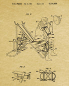 Gym Equipment Patent Poster Weights Room Art Print