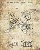 Gym Equipment Patent Poster Weights Room Art Print