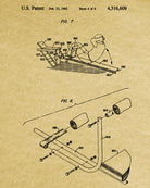 Gym Equipment Patent Print Body Building Poster Weight Training
