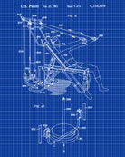 Weight Training Patent Print Body Building Poster Gym Equipment