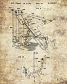 Weight Training Patent Print Body Building Poster Gym Equipment