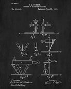 Welding Patent Print Welder Blueprint Workshop Poster