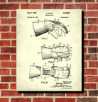 Welding Glove Patent Print Welder Blueprint Workshop Poster
