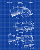 Welding Glove Patent Print Welder Blueprint Workshop Poster