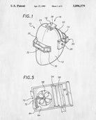 Welding Patent Print Welders Helmet Blueprint Workshop Poster