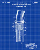 Welding Nozzle Patent Print Welder Blueprint Workshop Poster