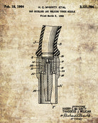 Welding Nozzle Patent Print Welder Blueprint Workshop Poster