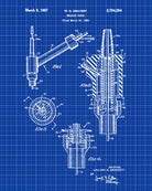 Welding Patent Print Welders Torch Workshop Poster
