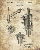 Welding Patent Print Welders Torch Workshop Poster
