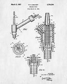 Welding Patent Print Welders Torch Workshop Poster