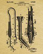 Welding Patent Print Welder Torch Workshop Poster