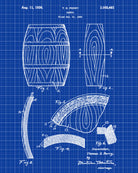 Whiskey Barrel Patent Print Bar Wall Art Pub Poster