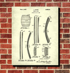 Whiskey Barrel Patent Print Bar Decor Wall Art Pub Poster