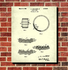 Whiskey Barrel Patent Print Bar Wall Art Pub Poster