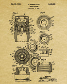 Whiskey Bottle Top Patent Print Bar Wall Art Pub Decor Poster