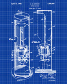 Whiskey Dispenser Patent Print Bar Wall Art Pub Decor Poster