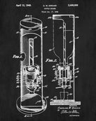Whiskey Dispenser Patent Print Bar Wall Art Pub Decor Poster