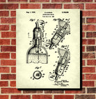 Whiskey Measure Patent Print Bar Wall Art Pub Decor Poster