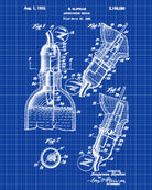 Whiskey Measure Patent Print Bar Wall Art Pub Decor Poster