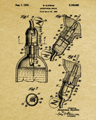 Whiskey Measure Patent Print Bar Wall Art Pub Decor Poster