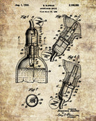 Whiskey Measure Patent Print Bar Wall Art Pub Decor Poster