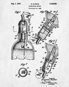Whiskey Measure Patent Print Bar Wall Art Pub Decor Poster