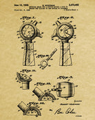 Whiskey Measure Patent Print Bar Wall Art Pub Decor Poster