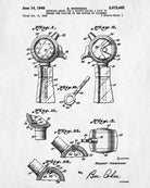 Whiskey Measure Patent Print Bar Wall Art Pub Decor Poster