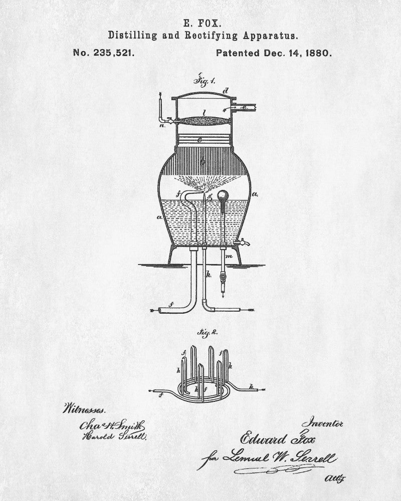Whisky Pot Still Patent Moonshine Print Whiskey Poster - OnTrendAndFab