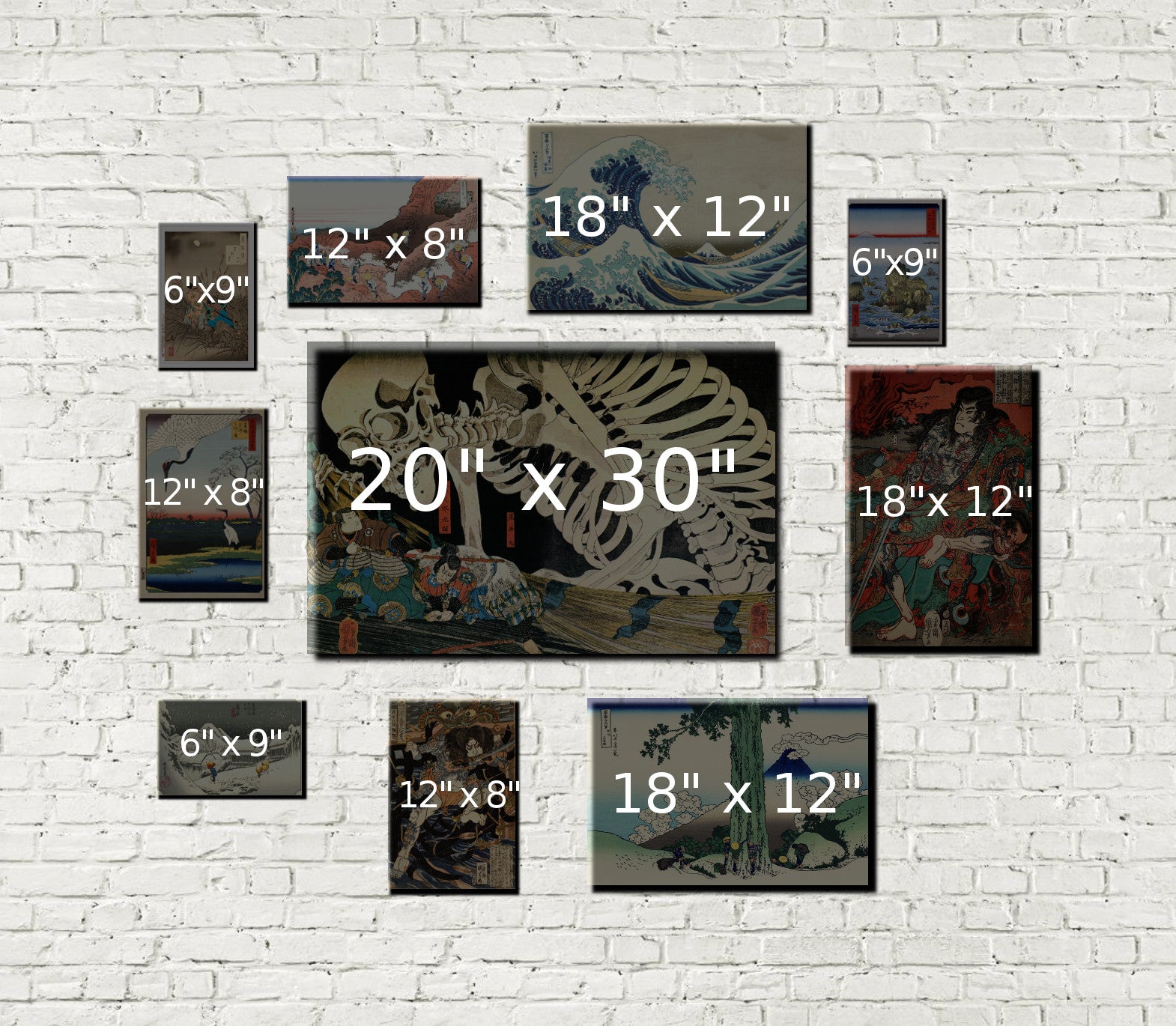 Japanese Themed Gallery Wall Art Print Set 10