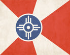Wichita Kansas City Flag Print