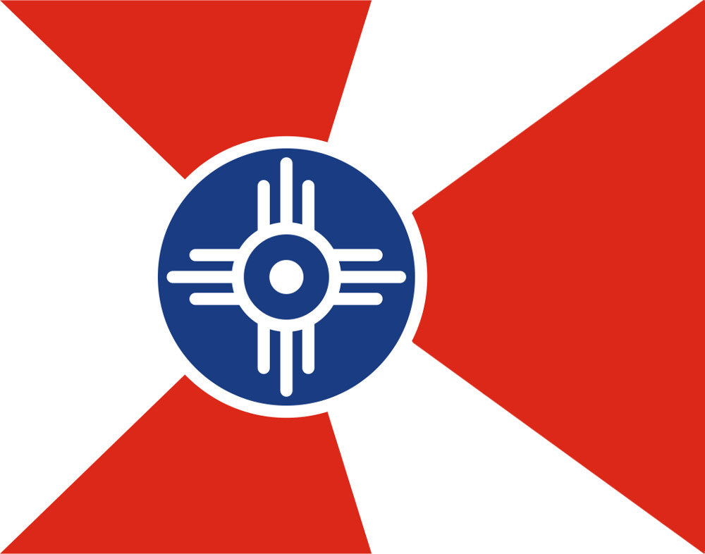 Wichita Kansas City Flag Print