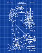 Windsurfer Patent Print Nautical Art Windsurfing Poster