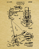 Windsurfer Patent Print Nautical Art Windsurfing Poster