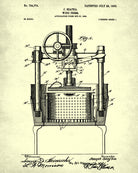 Wine Press Patent Print Cafe Poster Bar Art - OnTrendAndFab
