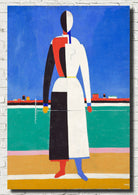 Kazimir Malevich Fine Art Print, Woman with Rake