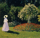 Claude Monet Fine Art Print, woman in the garden