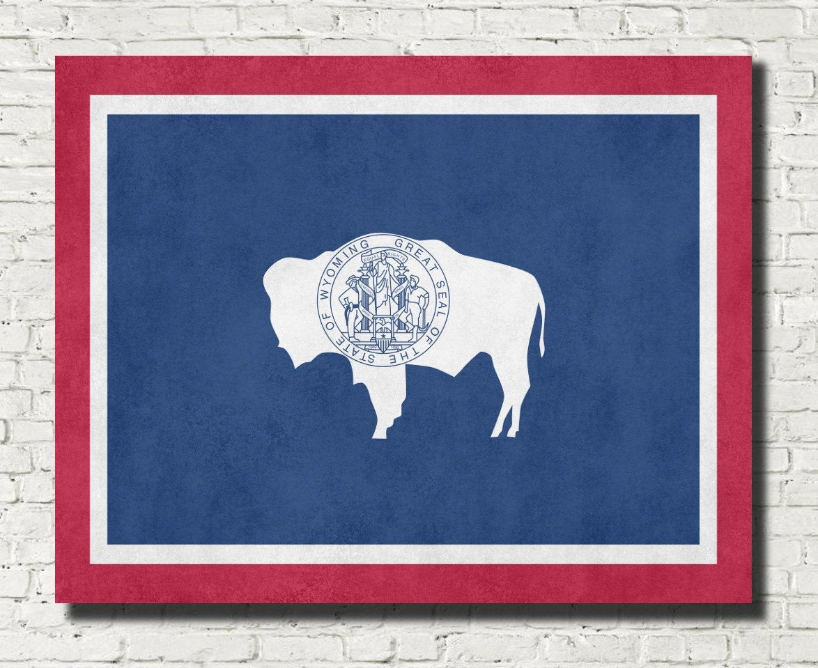 Wyoming State Flag Print