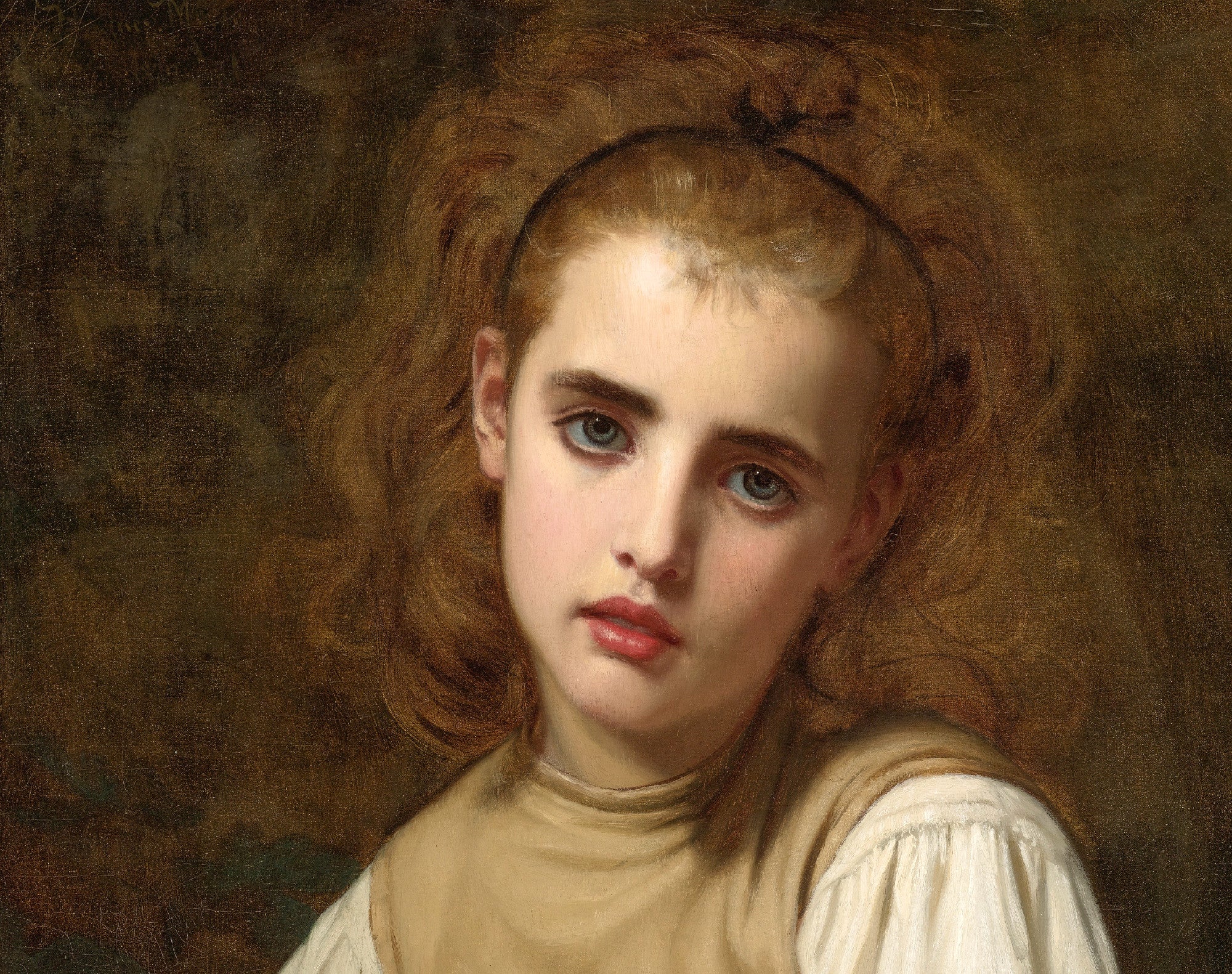 Hugues Merle Fine Art Print, Young Beauty