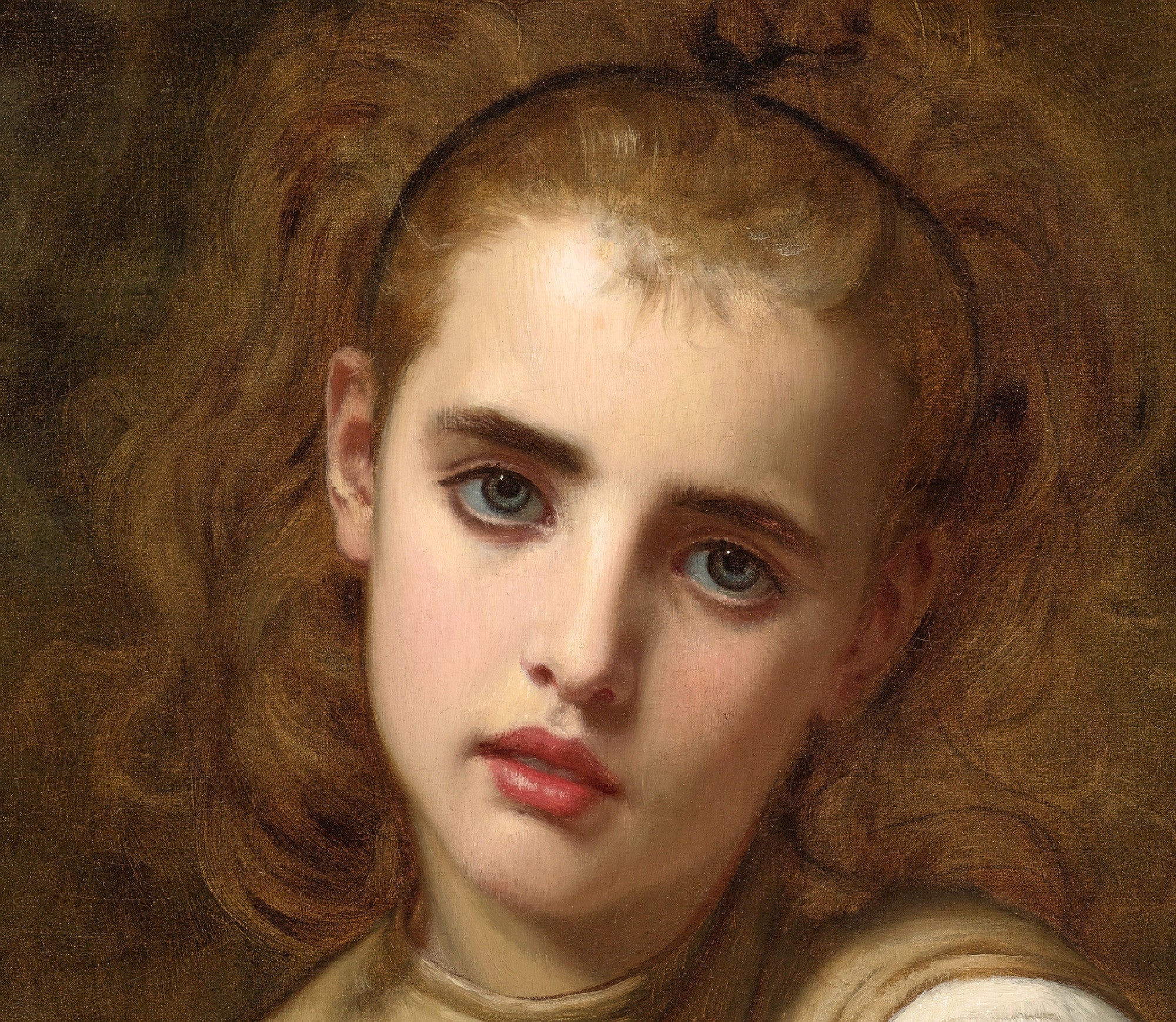 Hugues Merle Fine Art Print, Young Beauty