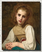 Hugues Merle Fine Art Print, Young Beauty