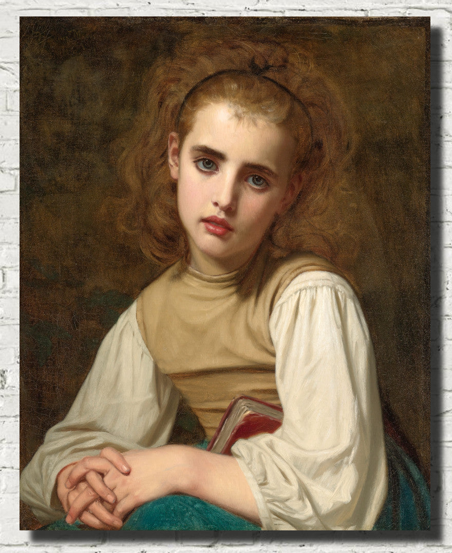 Hugues Merle Fine Art Print, Young Beauty