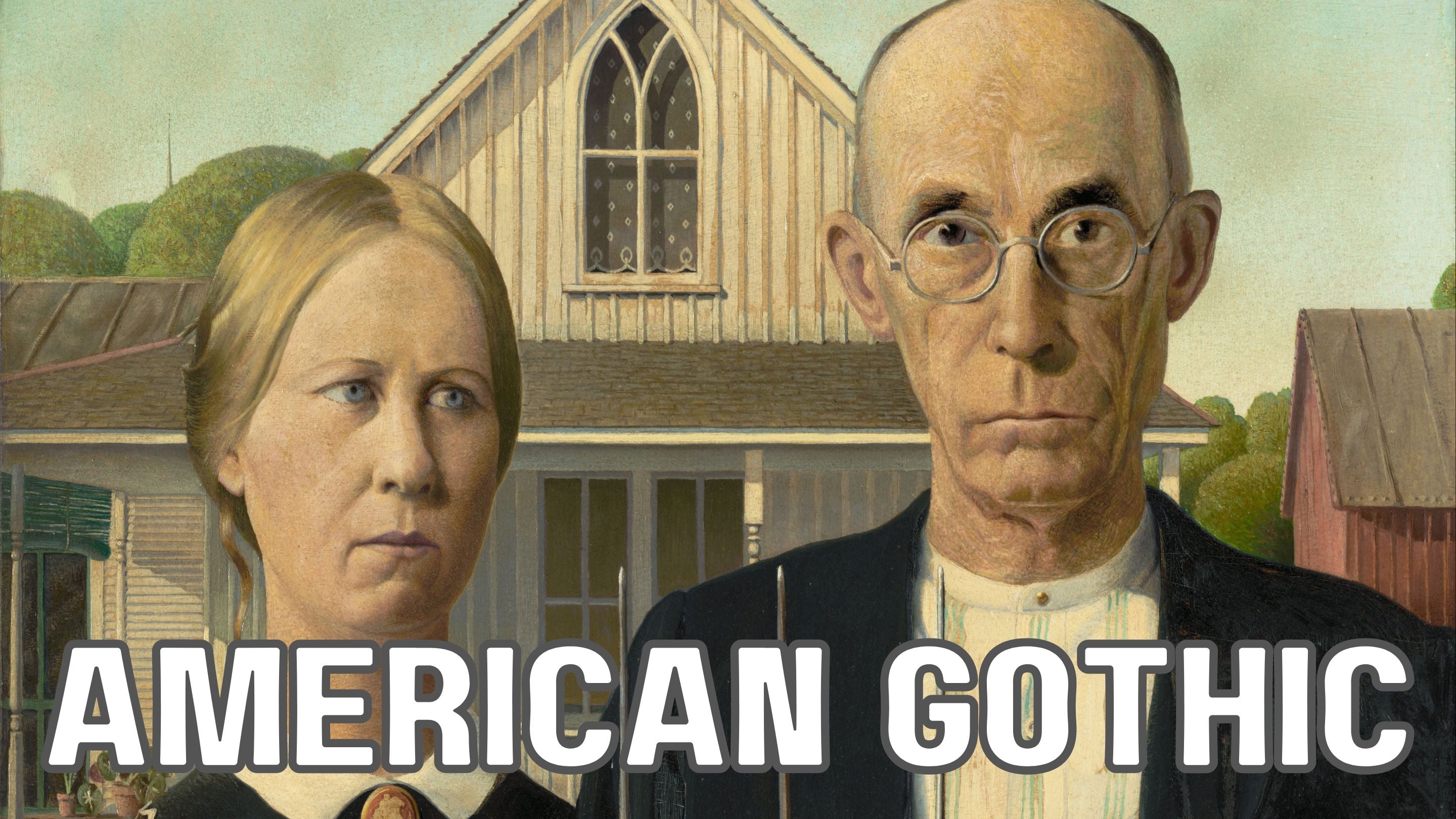 Unveiling American Gothic: A Deep Dive into Grant Wood's Iconic 1930 P – GalleryThane