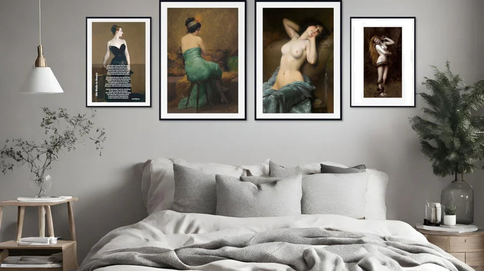 Sophisticated Grey Bedroom Wall Art Choices