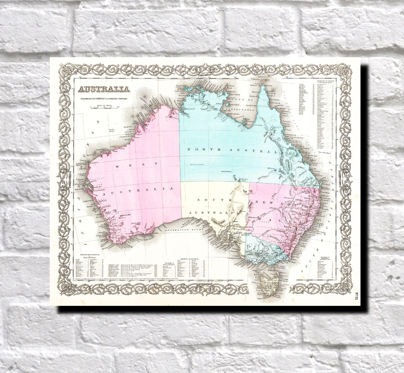 Vintage Map Prints - Fine Art Re-Prints